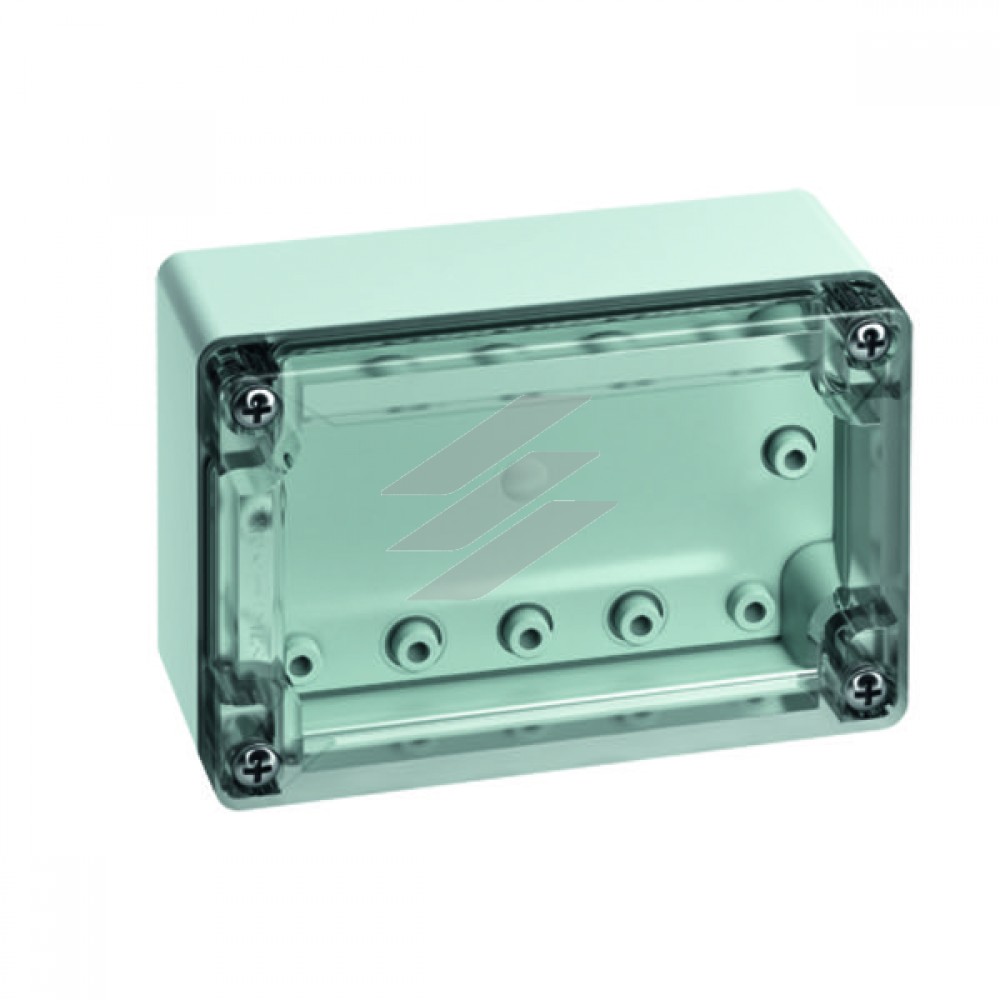 TG-коробка ABS 1208-6-to (122х82х55мм), акрилонітрил-бутадієн-стерол, гладкі стінки, IP67, прозора кришка, Spelsberg